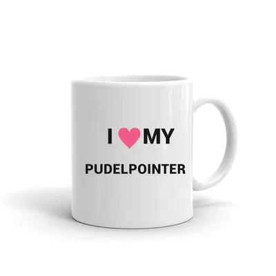 I Love My Pudelpointer Heart mug preview