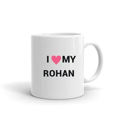 I Love My Rohan Heart mug preview