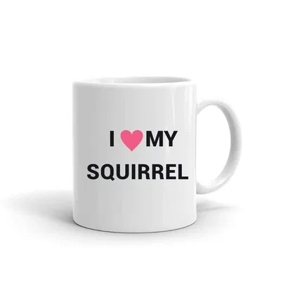 I Love My Squirrel Heart mug preview