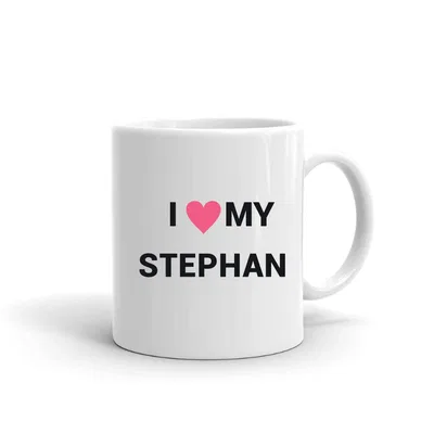 I Love My Stephan Heart mug preview