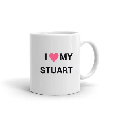 I Love My Stuart Heart mug preview
