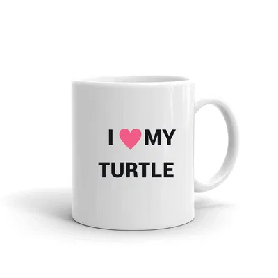 I Love My Turtle Heart mug preview
