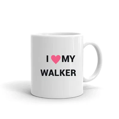 I Love My Walker Heart mug preview