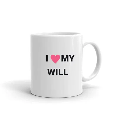 I Love My Will Heart mug preview
