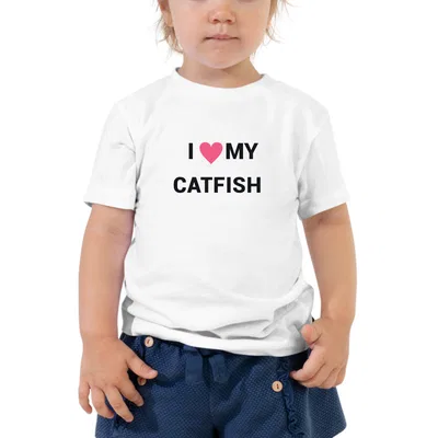 I Love My Catfish Heart kids tee preview