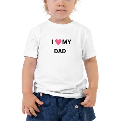 I Love My Dad Heart kids tee preview
