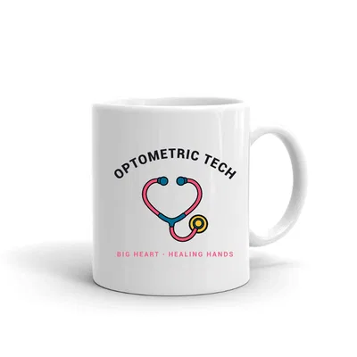 Optometric Tech Stethoscope Heart mug preview