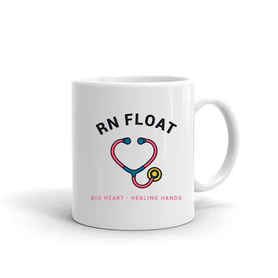 Rn Float Stethoscope Heart mug preview