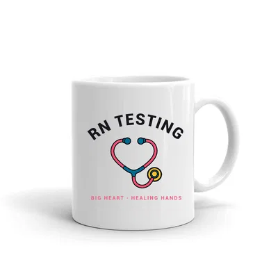 Rn Testing Stethoscope Heart mug preview