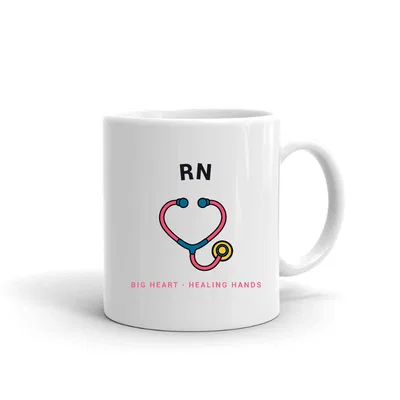 RN Stethoscope Heart mug preview