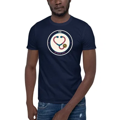 RN On Duty Badge dark tee preview
