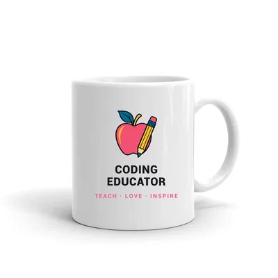 Coding Educator Apple & Pencil mug preview