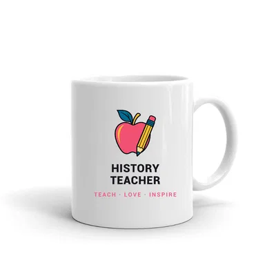 History Teacher Apple & Pencil mug preview