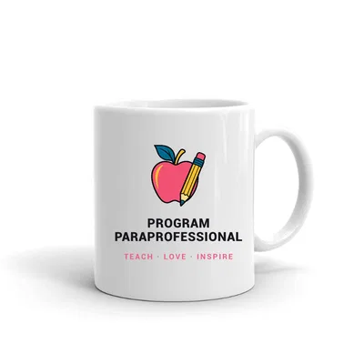 Program Paraprofessional Apple & Pencil mug preview