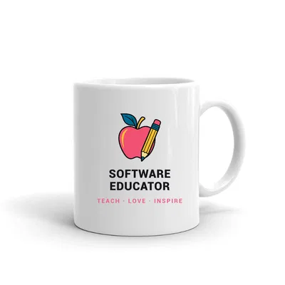 Software Educator Apple & Pencil mug preview