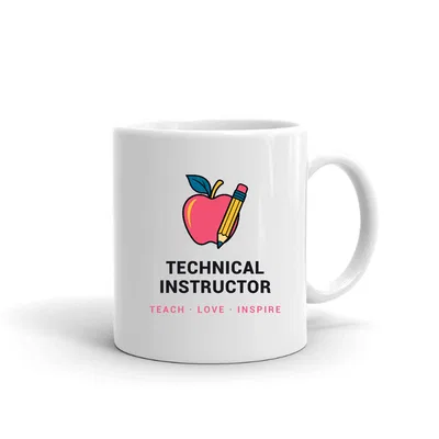 Technical Instructor Apple & Pencil mug preview