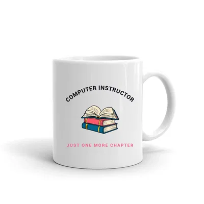 Computer Instructor Book Stack mug preview