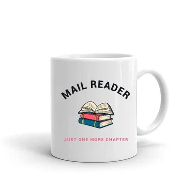 Mail Reader Book Stack mug preview