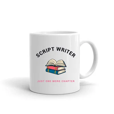 Script Writer Book Stack mug preview