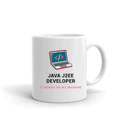 Java J2ee Developer Code Laptop mug preview