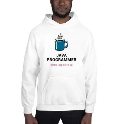 Java Programmer Runs on Coffee hoodie preview