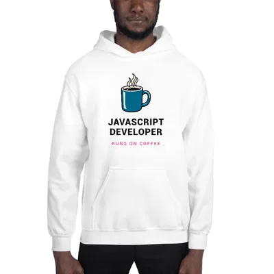 Javascript Developer Runs on Coffee hoodie preview