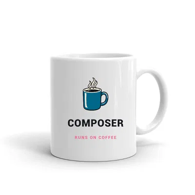 Composer Runs on Coffee mug preview