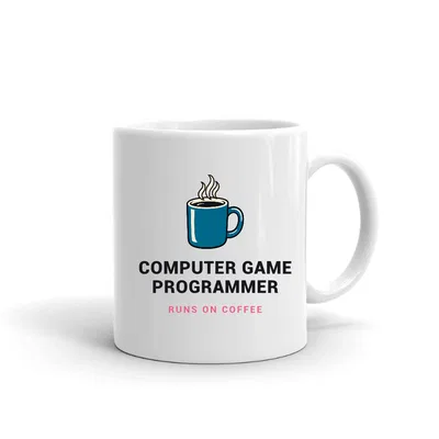 Computer Game Programmer Runs on Coffee mug preview