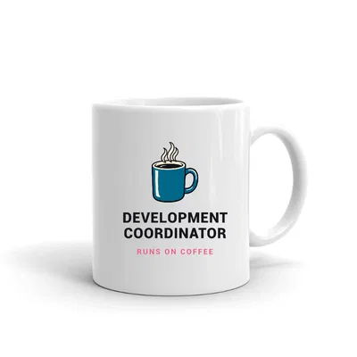 Development Coordinator Runs on Coffee mug preview