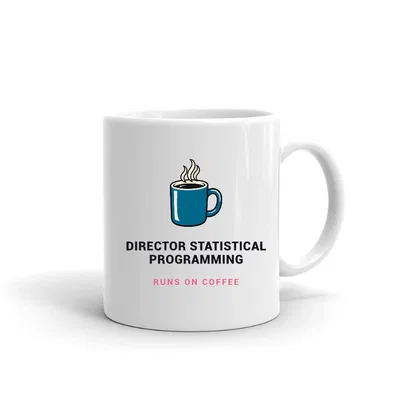 Director Statistical Programming Runs on Coffee mug preview