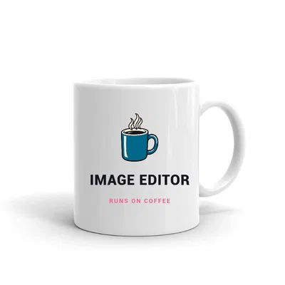 Image Editor Runs on Coffee mug preview
