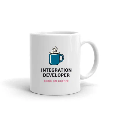 Integration Developer Runs on Coffee mug preview