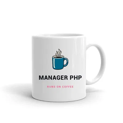 Manager Php Runs on Coffee mug preview