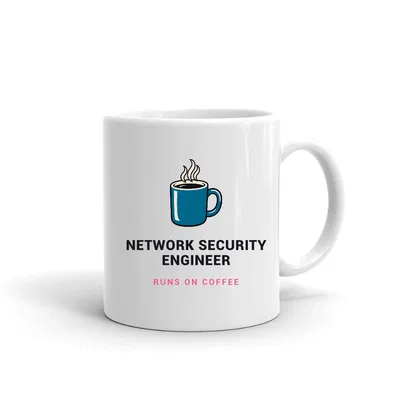 Network Security Engineer Runs on Coffee mug preview