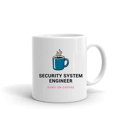 Security System Engineer Runs on Coffee mug preview