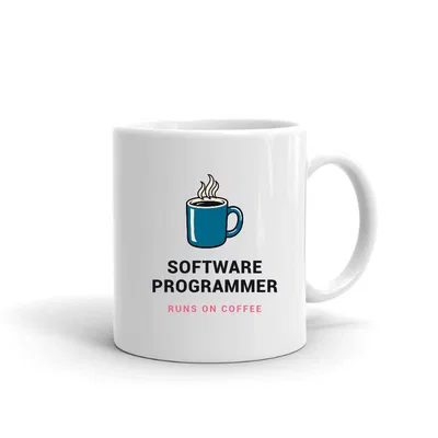 Software Programmer Runs on Coffee mug preview