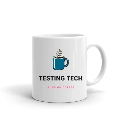 Testing Tech Runs on Coffee mug preview