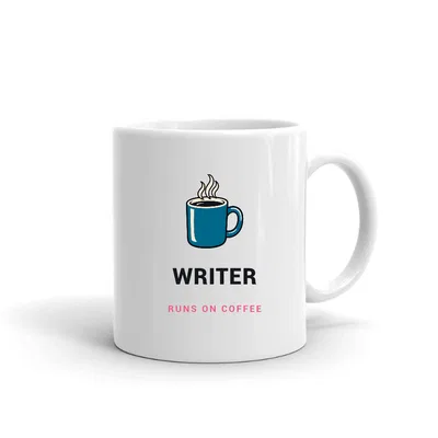 Writer Runs on Coffee mug preview