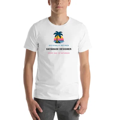 Retired Database Designer Palm Sunset tee preview