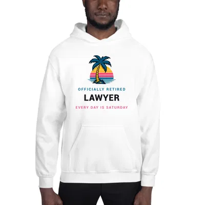 Retired Lawyer Palm Sunset hoodie preview