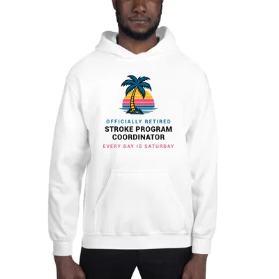 Retired Stroke Program Coordinator Palm Sunset hoodie preview