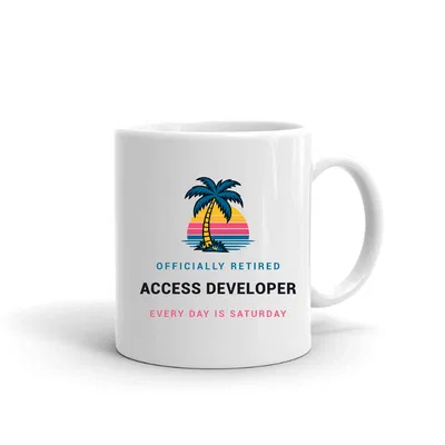 Retired Access Developer Palm Sunset mug preview