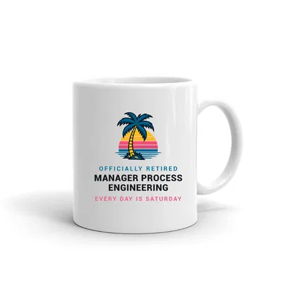 Retired Manager Process Engineering Palm Sunset mug preview