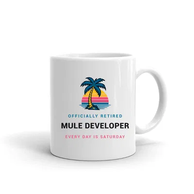 Retired Mule Developer Palm Sunset mug preview