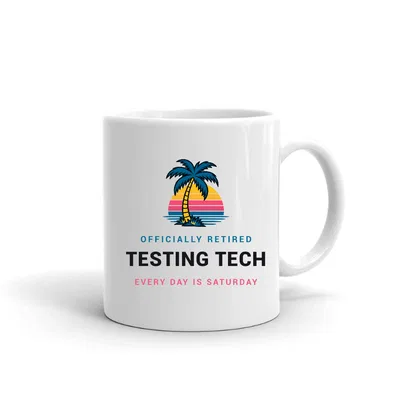 Retired Testing Tech Palm Sunset mug preview