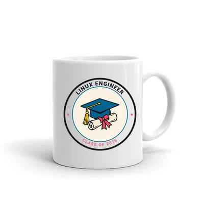 Linux Engineer Graduate Badge mug preview