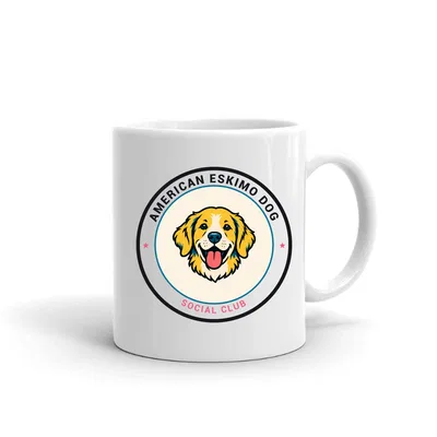 American Eskimo Dog Social Club mug preview
