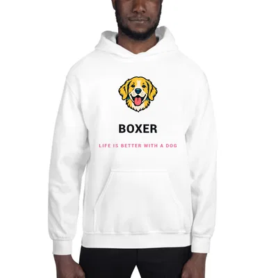 Boxer Life Is Better hoodie preview