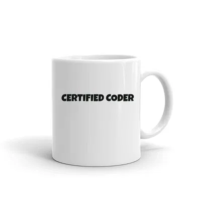 Certified Coder Fun Style mug preview