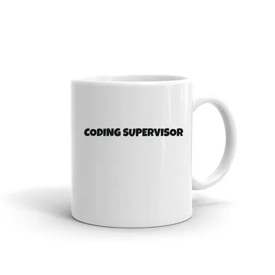 Coding Supervisor Fun Style mug preview
